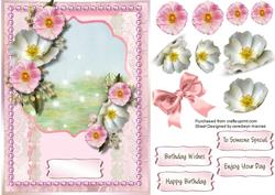 Lovely Dog Roses and Pearls