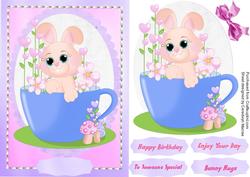 Bunny Hugs in a Tea Cup