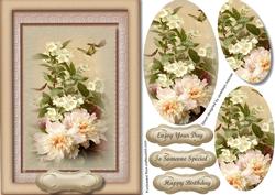 Beautiful Pyramid Flowers and Butterflys 