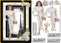 Lovely Lady in White Voque