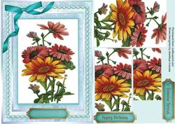 Lovely Colourful Daisys (pyramid)
