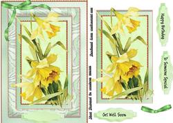 Lovely Daffodils in a Decko Frame