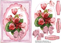 Lovelu Cyclamine on a Oval Plaque