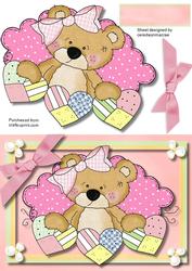 Lovely Little Snuggles Bear in Pink