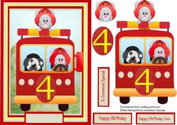 Lovely Fireman Mouses 4th Birthday
