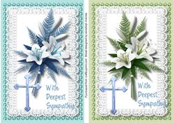 Two Lovely Sympathy Flower Toppers