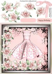 Lovely Pink Dress and Magnolias