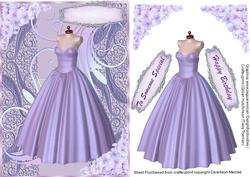 Beautiful Lilac Dress and Hydrangers