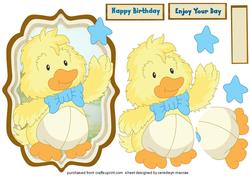 Little Duck Catching a Falling Star