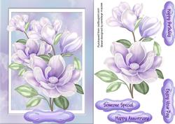 Lovely Magnolias in Soft Lilac