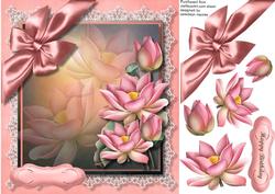 Beautiful Lotus Flowers on Lace