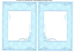 A5 Art Deco Incert Baby Blue