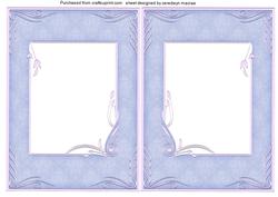 A5 Art Deco Incert ( Mid Blue )