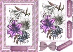 Beautiful Pink and White Lillys