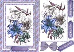 Beautiful Blue and White Lillys L