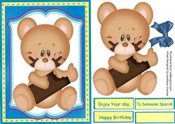 Lovely Little Messy Chocolat Bear
