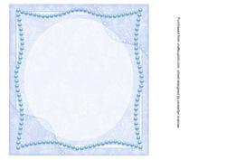 Lovely 8x8 Blue Incert