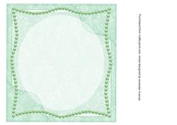 Lovely 8x8 Green Incert