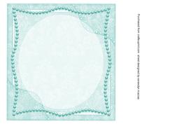 Lovely 8x8 Aqua Incert