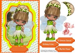 Lovely Little Fairy Fae in Green 