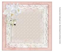 Beautiful Wedding Wishes and White Orchids Incert