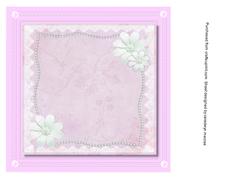 Lovely Pink 8x8 Flower Incert