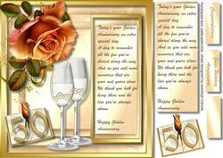 Golden Anniversary with a Lovely Verse .