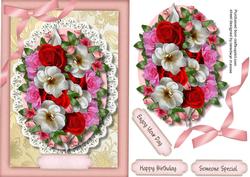 Eautiful Posy of Mixed Roses 