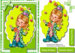 Cute Little Juggling Clown