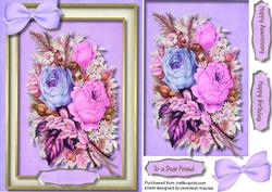 Beautiful Pink and Blue Roses