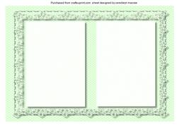 Lovely Green and Lace Incert