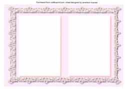 Lovely Pink and Lace Incert