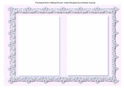 Lovely Lilac and Lace Incert