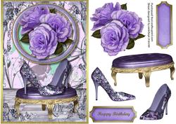 Lovely Lilac Flower Shoes and Roses