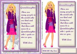 Beautiful Granddaughter with Verses