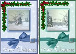 Two Christmas Topper Scenes