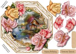 Lovely Octagonal Summers End and Roses
