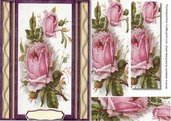 Beautiful Soft Pink Roses and Pearls ( Pyramid )