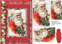 Lovely Vintage Santa , ( Pyramid )