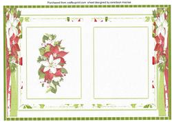 A5 Incert Christmas Poinsettia's