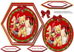 Octagonal Easel or Topper the Christmas Toys