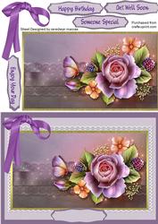 Beauriful Lilac Rose Topper