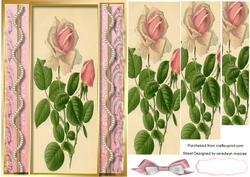 Lovely Pyramid Pink Roses with Pearls