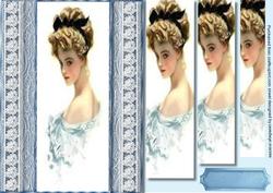 Beautiful Harrison Fisher Lady on Lace 
