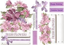 Lovely Over the Edge Fresh Flowers Pink