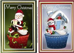Lovely Christmas Cupcake Toppers 