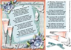 Lovely Anniversary Verse on a Scroll
