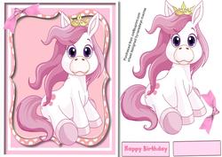 My Little Pony Sitting with His Crown on 