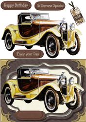 Beautiful Yellow Vintage Card