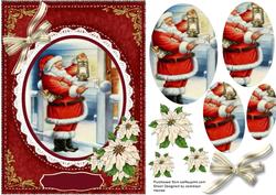 A5 Santa Checking the Christmas List